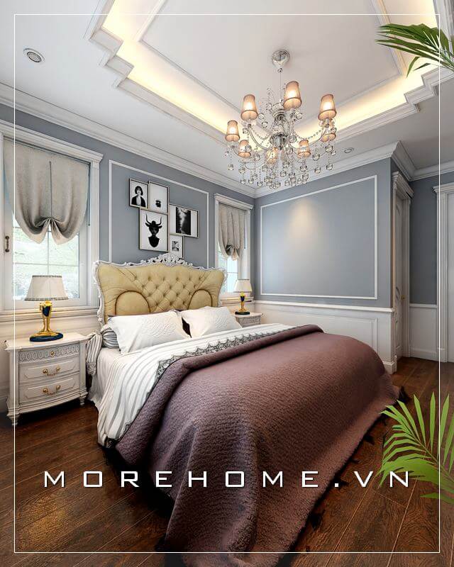 Mẫu giường bọc da